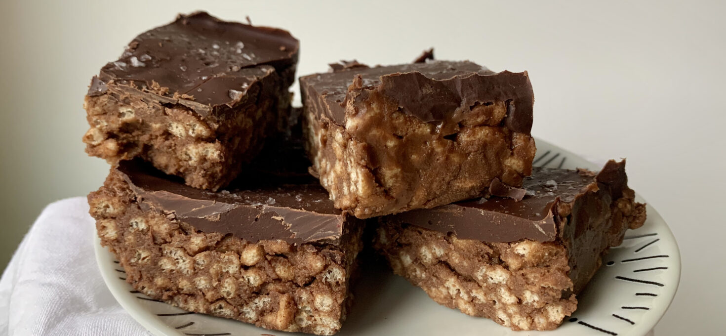 Dark Chocolate Peanut Butter No Bake Bars