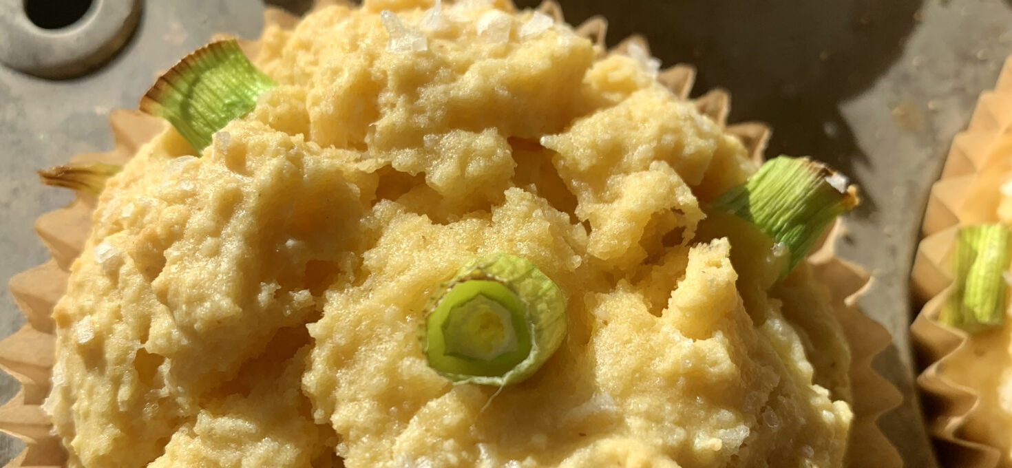 Gluten Free Salted Maple Bourbon Cornbread Muffins