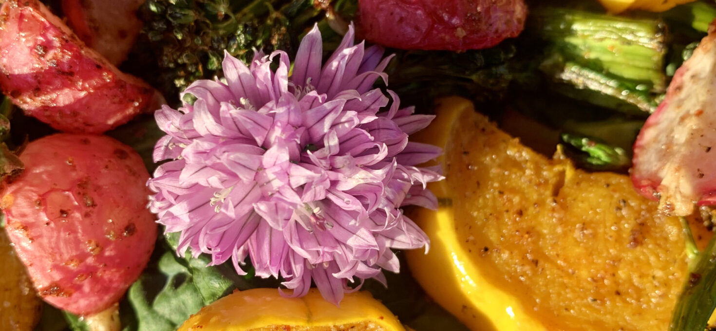 Honey Peppered Roasted Summer Salad