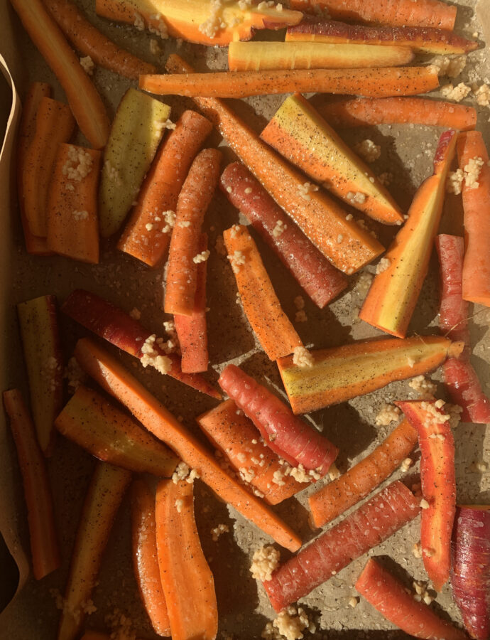 Ella’s Fall Favorite: Roasted Rainbow Carrots!